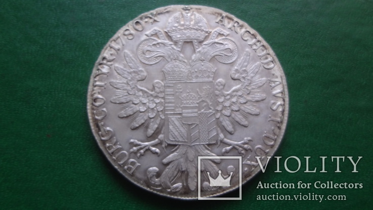Талер Марии Терезии 1780 серебро    (2.5.12)~, фото №3