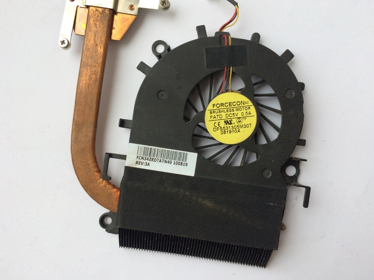Вентилятор с радиатором для ноутбука Emachines E732G, фото №5