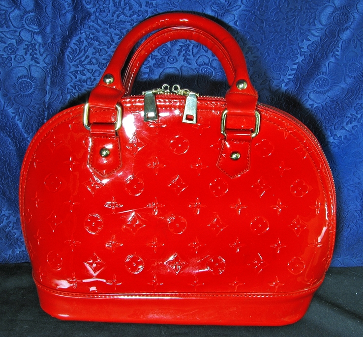 Эффектная красная женская сумка в стиле Structured, numer zdjęcia 2