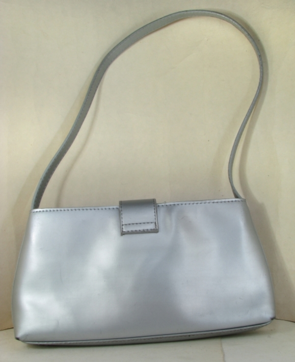 Женская элегантная серебристая сумка, фото №3