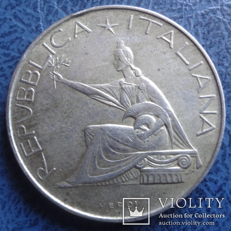 500  лир 1961  Италия  серебро  ($2.6.5)~, фото №3