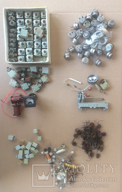 Радиодетали разные, транзисторы, переключатели  и др., фото №2