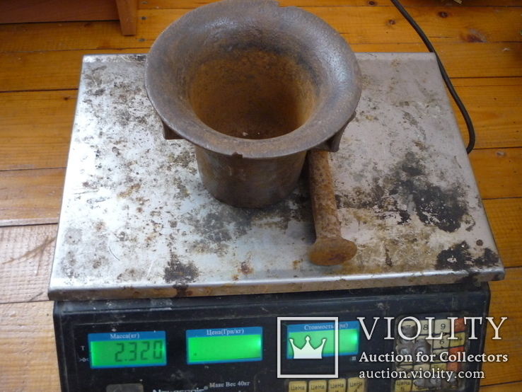 Старая австро венгерска ступка с пестиком №4, фото №12
