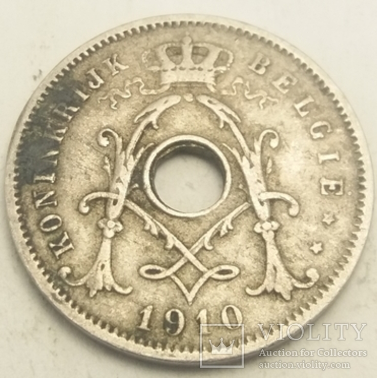 Бельгія 5 сантимів, 1910, фото №3