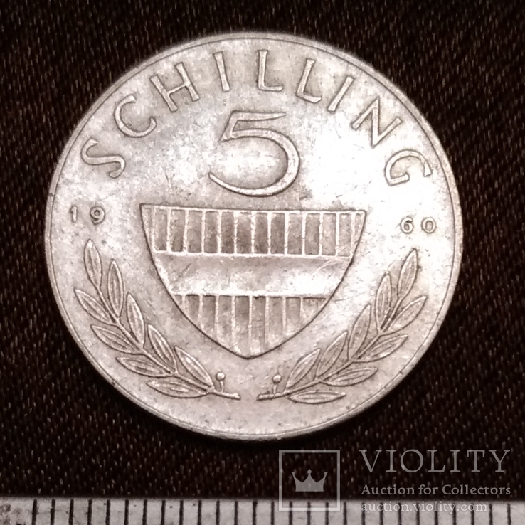 5 шиллингов 1960 года. Серебро. (2602Е5), фото №2
