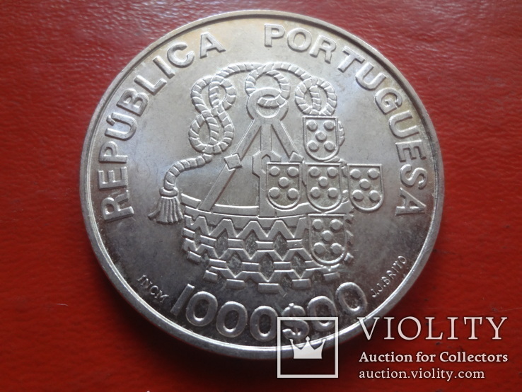 100 эскудо 1998  Португалия серебро   (4.5.22)~, фото №2