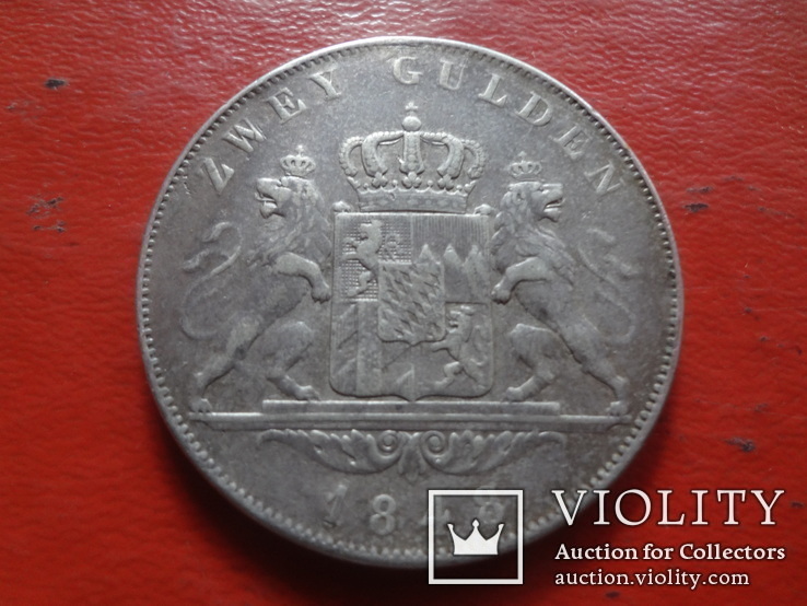 2 гульдена 1848 Бавария серебро   (4.5.5)~, фото №2