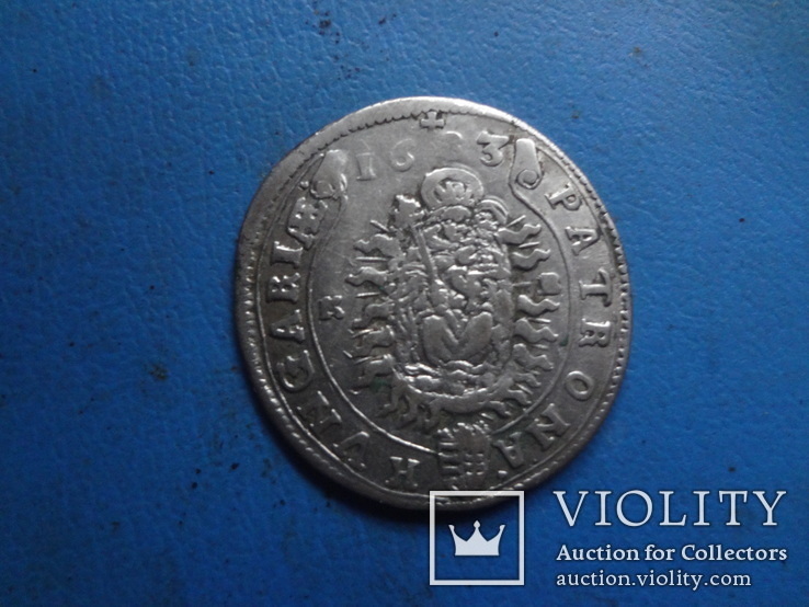 15 крейцеров 1683  Леопольд III  Венгрия  серебро  (5.3.5) ~, фото №5