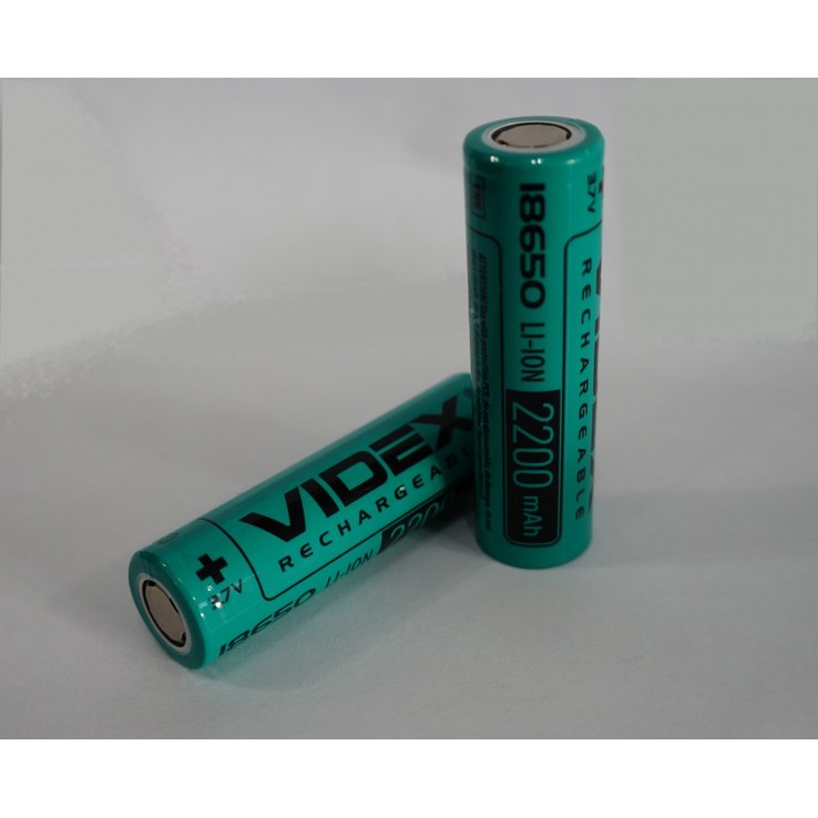 АККУМУЛЯТОР VIDEX 18650 2200 MAH LI-ION (БЕЗ ЗАЩИТЫ)