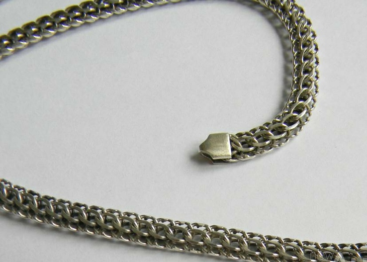 Массивная серебряная цепочка "Питон", 51,5 х 0,7 см., фото №3
