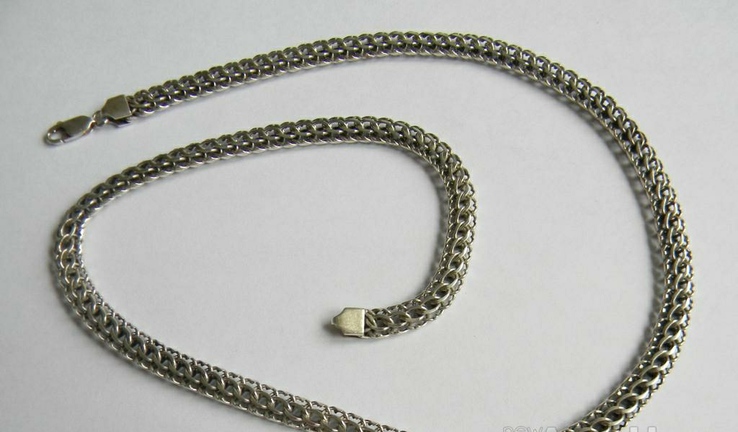 Массивная серебряная цепочка "Питон", 51,5 х 0,7 см., фото №5