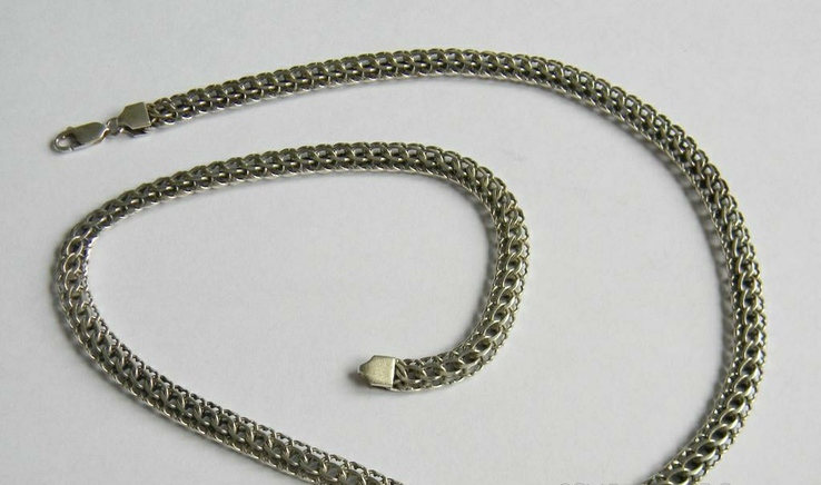 Массивная серебряная цепочка "Питон", 51,5 х 0,7 см., фото №7