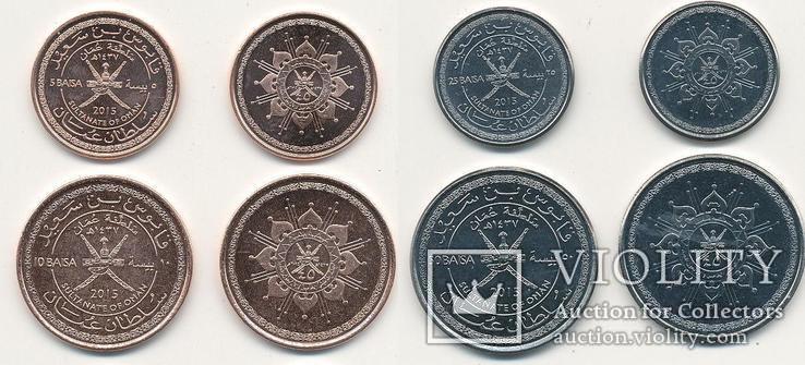 Oman Oman - 5 + 10 + 25 + 50 Baisa 2015 / 2016 set of 4 coins