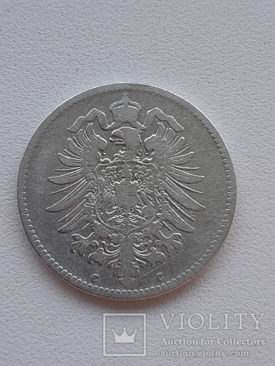1 марка 1875 год,1 марка 1876 год Германия, фото №5