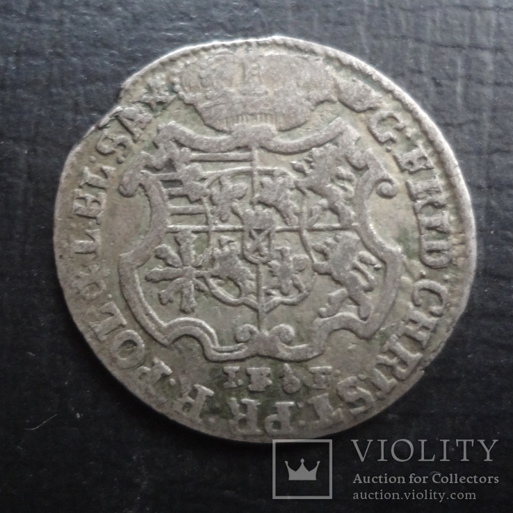 1/2  талера 1763  Саксония   серебро    ($4.1.4)~, фото №2