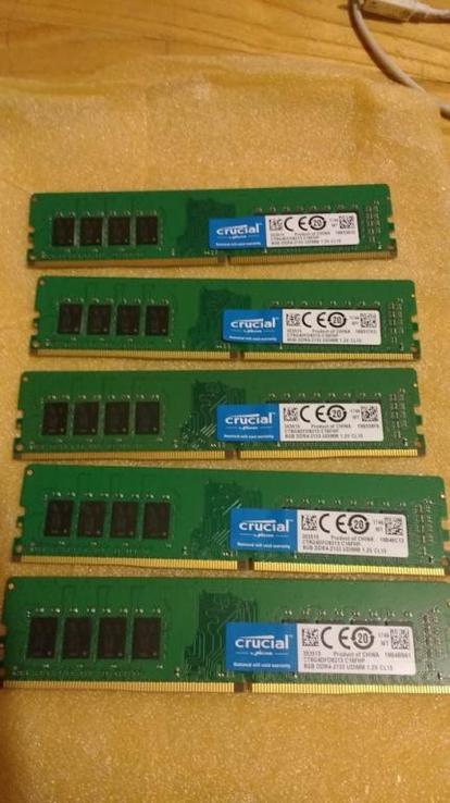 Оперативная память DDR4 8gb Crucial 2133 mhz - 1 шт., фото №2