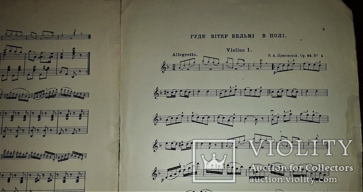 Ноты 1917 года.в.присовский "гуде вітер,вельмі в полі".типография и.чоколова в киеве., фото №6