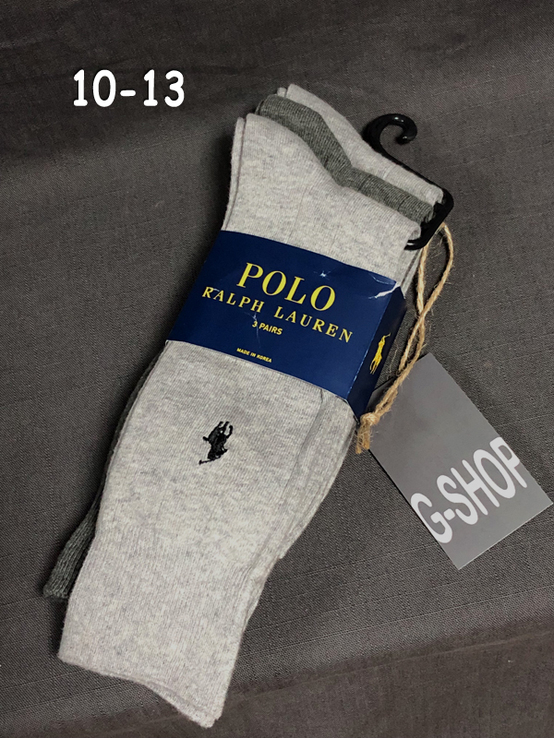 Носки Набор (3шт.) Polo Ralph Lauren размер 10-13, фото №2