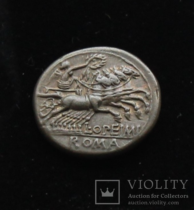 Республиканский денарий серебро 3,86 г, фото №2