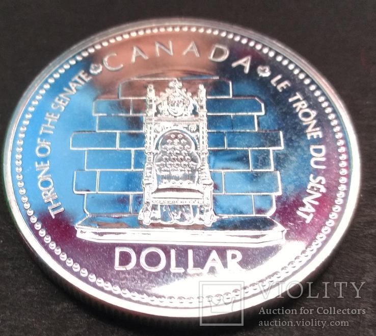 Канада1 доллар, 1977 25 лет коронации Елизаветы II,серебро,С108, фото №7