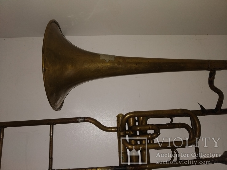 Вінтажна музична труба, фото №6