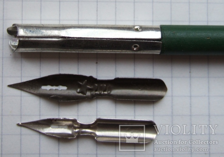 Новая ручка - держатель для перьев - макалок с новыми перьями № 11 и № 23., фото №5