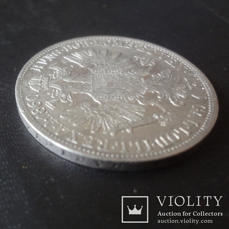 1 флорин 1860 Австро-Венгрия серебро (,I.6.6), фото №5