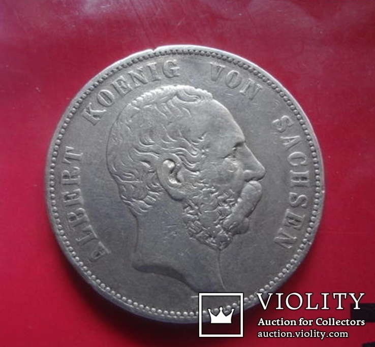 5 марок 1875 Саксония   (4.3.12)~