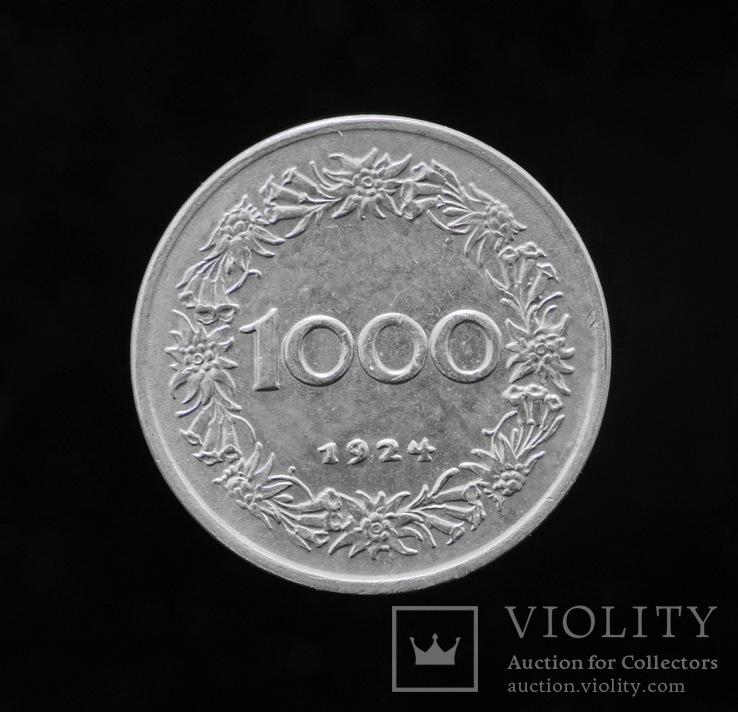 1000 Шиллингов 1924, Австрия, фото №2