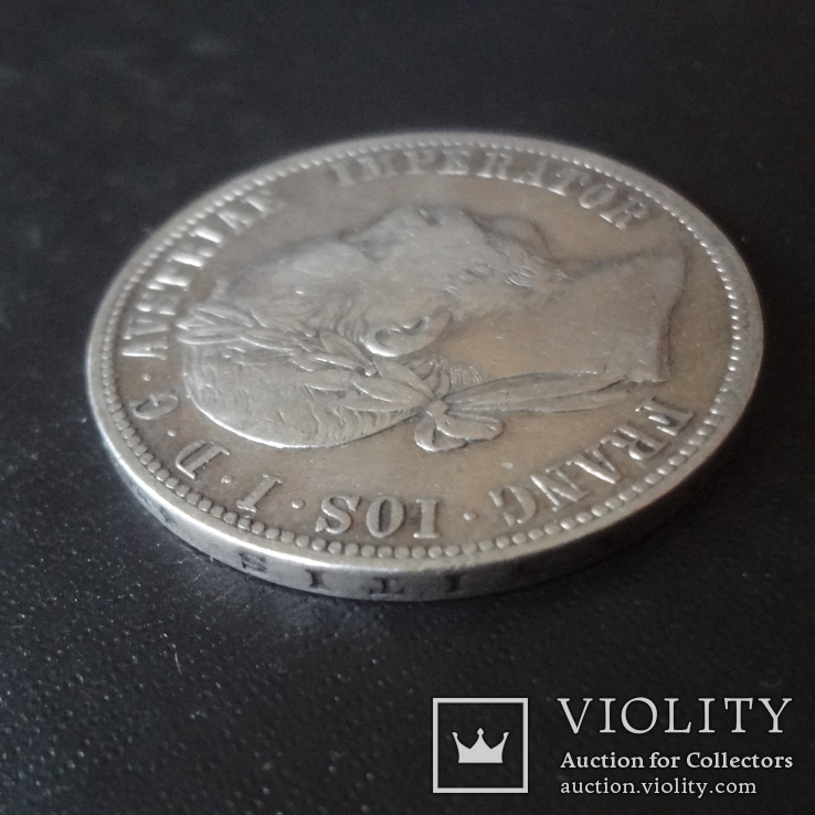 1 флорин 1890  Австро-Венгрия  серебро    (,I.6.5)~, фото №4