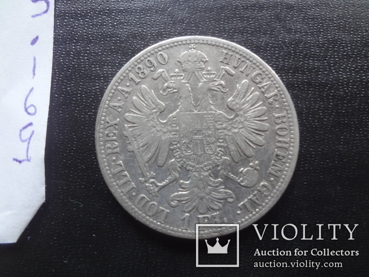 1 флорин 1890  Австро-Венгрия  серебро    (,I.6.5)~, фото №5