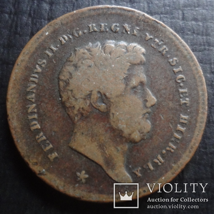 2 торнези 1856 Королевство двух Сицилий   ($4.5.27)~, фото №4