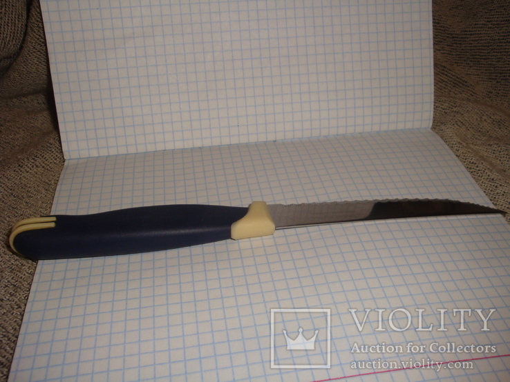 Нож кухонный пила Tramontina inox stainless brazil, фото №7