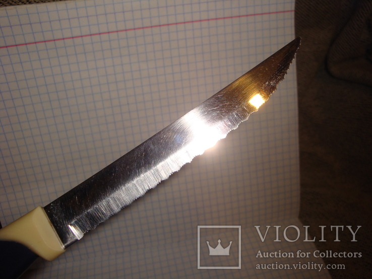 Нож кухонный пила Tramontina inox stainless brazil, фото №9