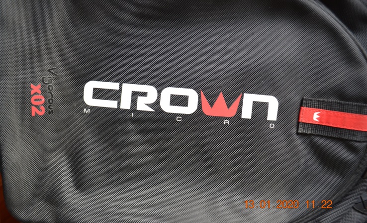 Рюкзак (для ноутбука) Crown 15.6 Vigorous x02 black. Состояние нового, photo number 8