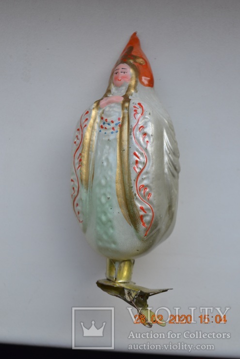 Ёлочная игрушка на прищепке ‘‘ Царевна- Лебедь ’’ из сказки. Из набора. Высота 12 см., фото №2