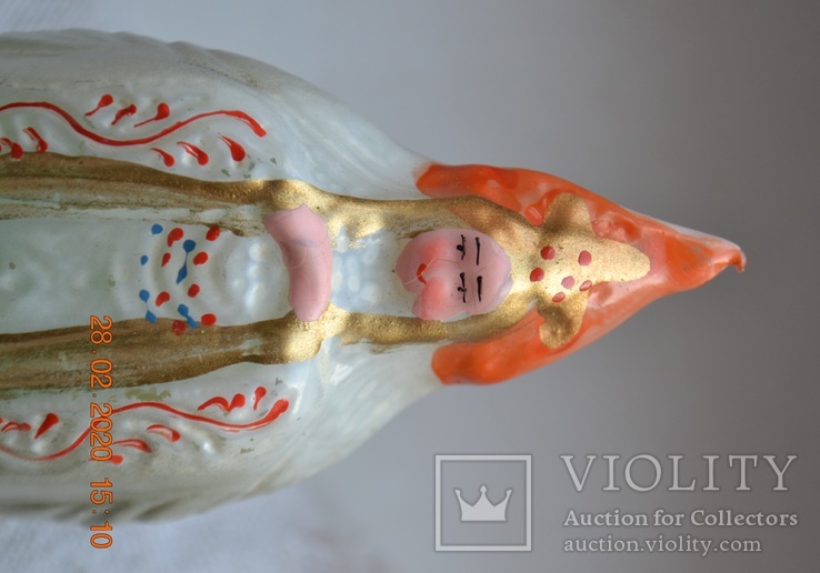Ёлочная игрушка на прищепке ‘‘ Царевна- Лебедь ’’ из сказки. Из набора. Высота 12 см., фото №9