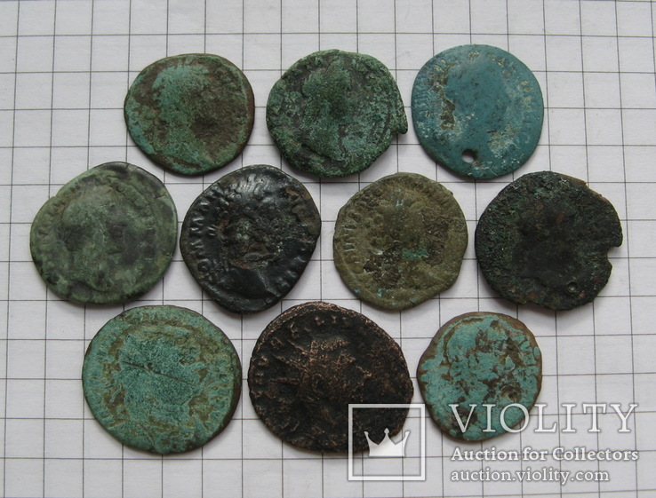 Монеты Римской Империи, 10 штук., фото №2
