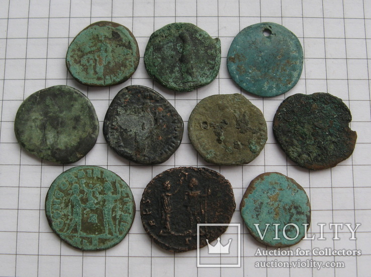 Монеты Римской Империи, 10 штук., фото №3