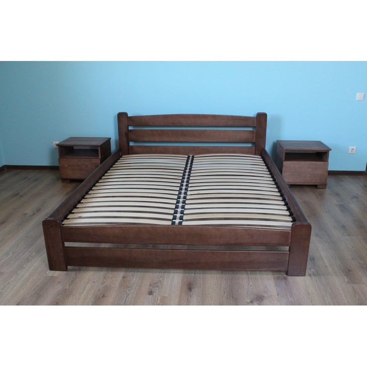 Дерев'яне ліжко. Двуспальная кровать. 120x190 см. Двохспальне ліжко ., фото №3