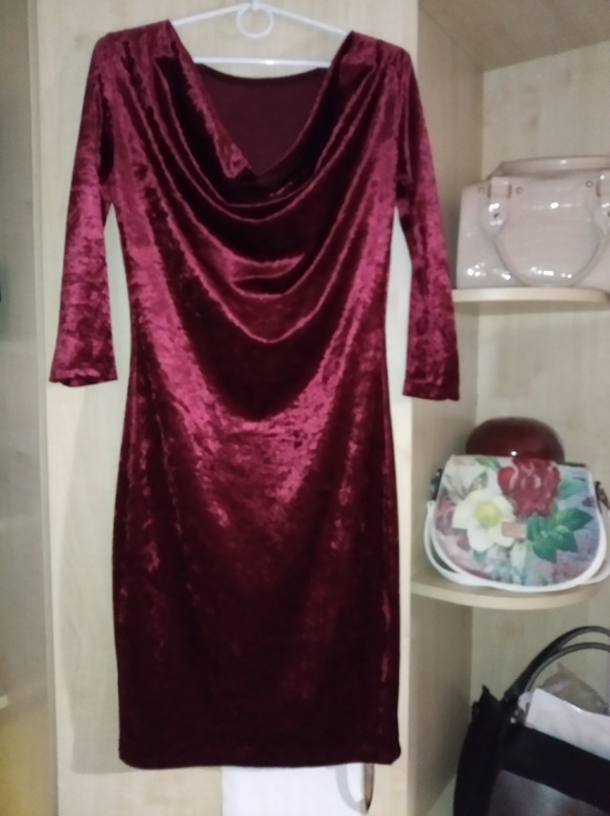 Велюрове плаття міді роз.S-M, numer zdjęcia 3