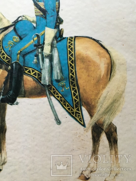 Картинка 220х275 мм, офицер конной артиллерии, Королевство Вюртемберг, 1811 г, фото №6