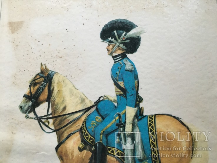 Картинка 220х275 мм, офицер конной артиллерии, Королевство Вюртемберг, 1811 г, фото №7