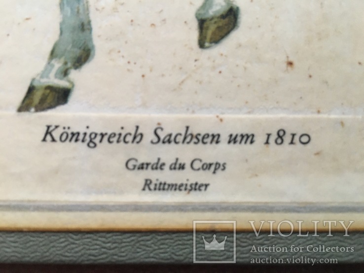 Картинка 220х275 мм, ротмистр конной гвардии, Королевство Саксония, 1810 г, фото №6