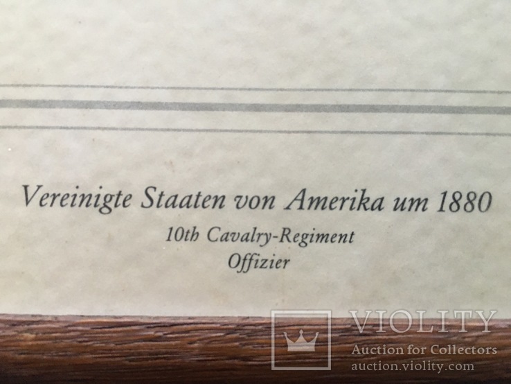 Картинка 270х330 мм, офицер 10-го кавалерийского полка, США, 1880 г, фото №8