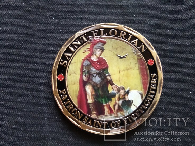 Сувенирная монета "St. Florian", фото №4