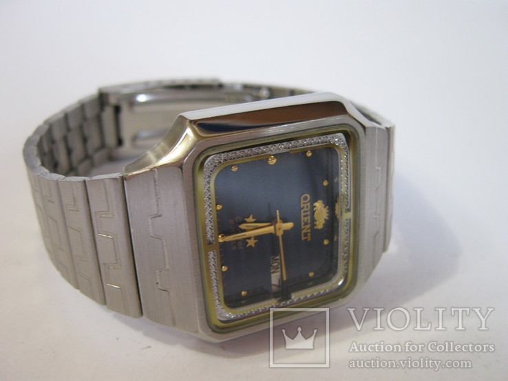 Часы"Orient" Фреза с браслетом. Japan. Оригинал. Винтаж., фото №2