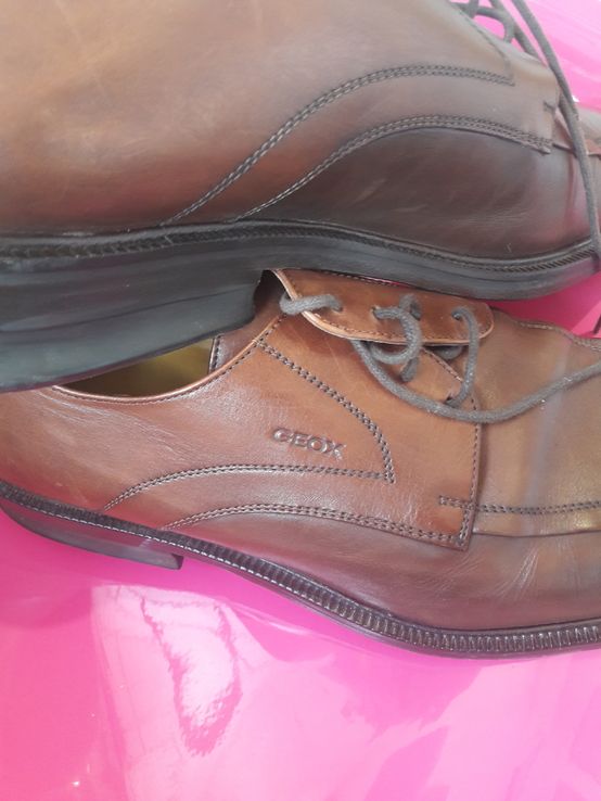 Итальянские кожаные туфли GEOX, фото №3