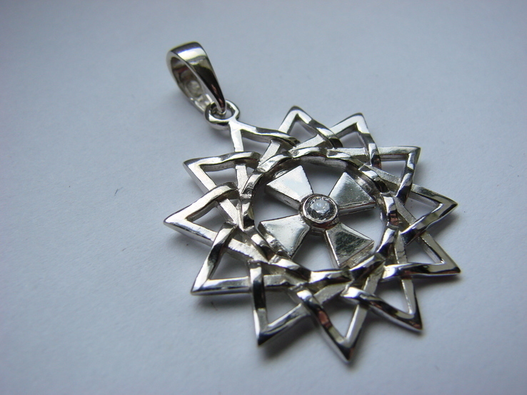 Звезда Эрцгаммы подвес серебро 925, фото №5