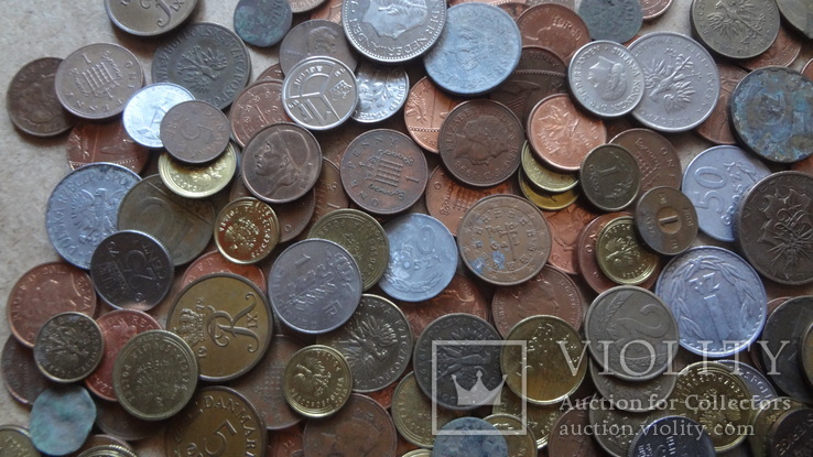 Супер - Гора иностранных монет без наших. 458 штук, фото №6